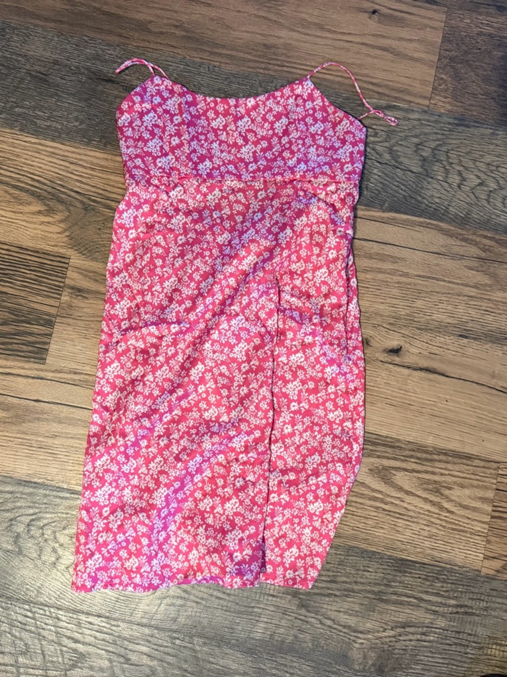 Pink Floral Mini Dress